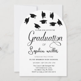 Invitation Diplôme d'études secondaires, fête de fin d'études