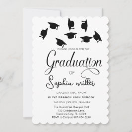 Invitation Diplôme d'études secondaires, fête de fin d'études
