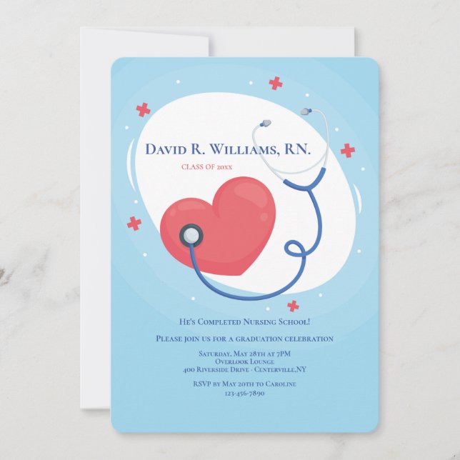 Invitation Diplôme d'études supérieures en santé (Devant)