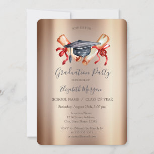 Invitation Diplôme d'obtention d'un diplôme d'obtention d'un 