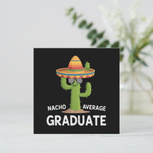 Invitation Diplômé du lycée moyen Nacho College Humour
