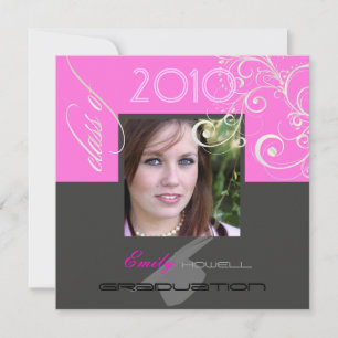 Invitation Diplôme en classe 2010/Casquette/Swirls