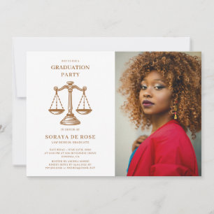 Invitation Diplômé en droit en photo