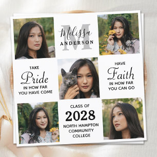 Invitation Diplômé Inspirational 5 Photo Collage Graduation