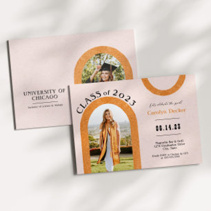 Invitation Diplôme photo Arch moderne