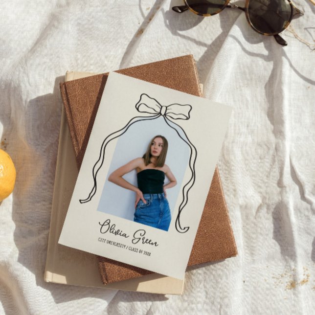 Invitation Diplôme photo de l'arc-en-ciel dessiné à la main (Créateur téléchargé)