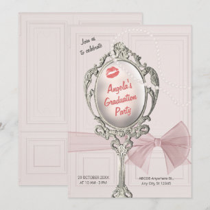 Invitation Diplôme vintage classique féminin