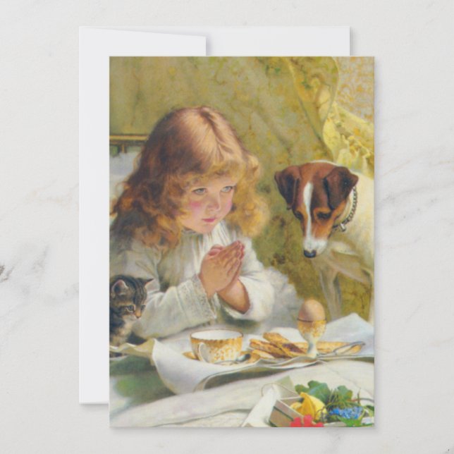 Invitation Dire Nos Prières Suspendre Charles Burton Barber (Devant)