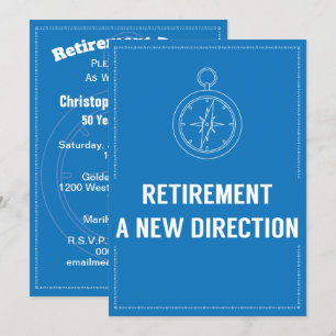 Invitation Direction audacieuse moderne de boussole de partie