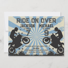 Invitation Dirt Bike Joint Birthday