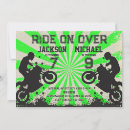 Invitation Dirt Bike Joint Birthday