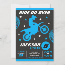 Invitation Dirt Bike Motocross Motorbike Boy Birthday 