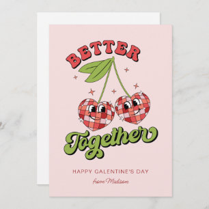 Invitation Disco Ball Valentine's Cherry Better Together
