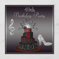 Disco Diva Cake, Silver Heels 40e anniversaire