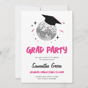 Invitation Disco Graduation Party