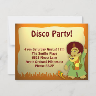 Invitation Disco Monster Groove Party