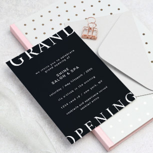 Invitation Disposition ultra moderne Élégant Script Grand Ouv