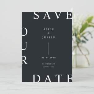 Invitation Disposition ultra moderne Enregistrer la date