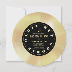 Invitation Disque d'or/Disque vinyle 60e anniversaire