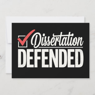 Invitation Dissertation Défendu Doctorat Diplômé