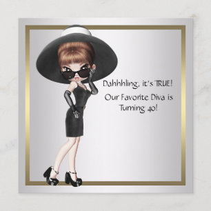 Invitation Diva Favorite Diva Favorite Fêtes Noires 40e anniv
