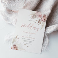 Divine Blush & Dusty Rose Floral Mariage