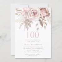 Divine Blush rose Roses 100e fête d'anniversaire