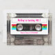 Invitation DJ 80s amusant Bande de cassette 40e anniversaire (Dos)