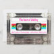 Invitation DJ 80s amusant Bande de cassette 40e anniversaire (Devant)