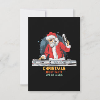 Invitation dj père Noël party club