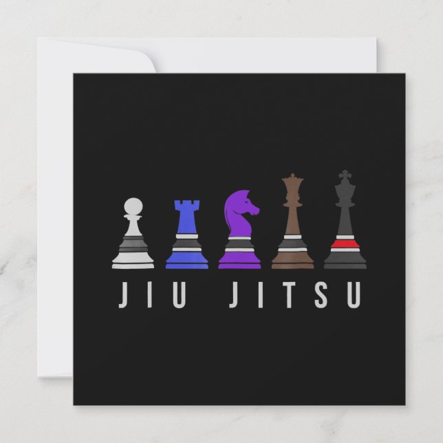 Invitation djiu jitsu    entraînement, cadeau bjj avec texte. (Devant)