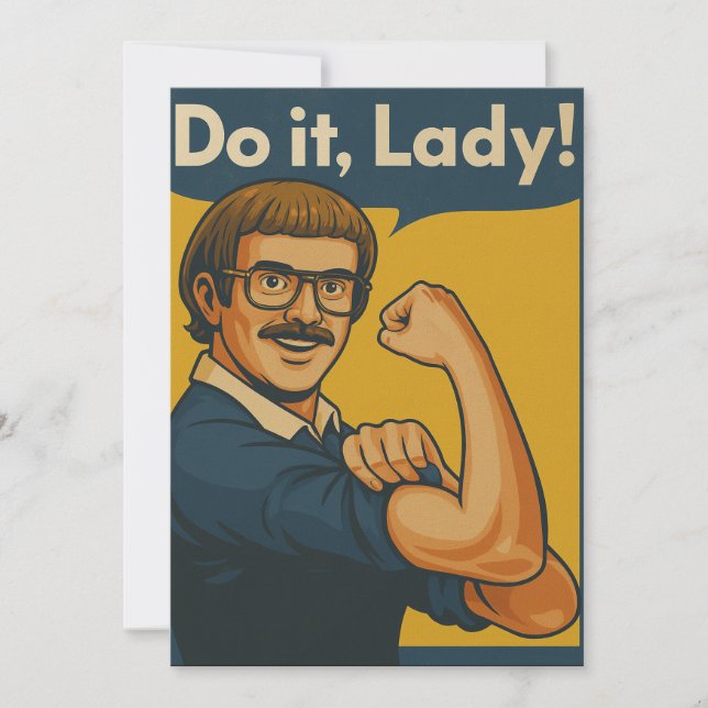 Invitation Do It Lady Meme - Drôle Retro Citation Design (Devant)