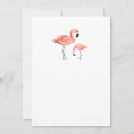 Invitation do-it-yourself Flamant rose vide