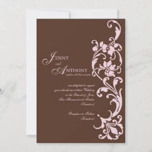 Invitation do-it-yourself Simplicité élégante dans le chocola