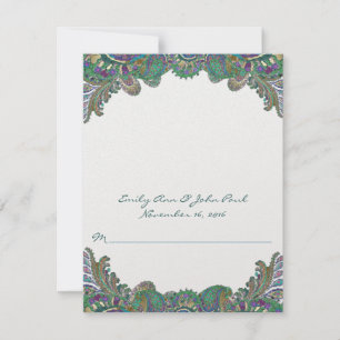 Invitation do-it-yourself vous cochez et pliez les Mariages d