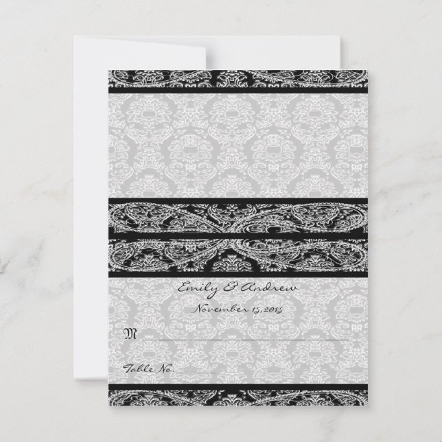 Invitation do-it-yourself vous cochez et pliez les Mariages d (Dos)