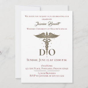 Invitation DO Parti de graduation en médecine ostopathique