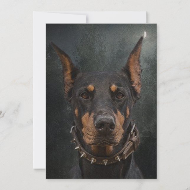 Invitation Doberman Pinscher (Devant)