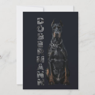 Invitation Doberman Pinscher
