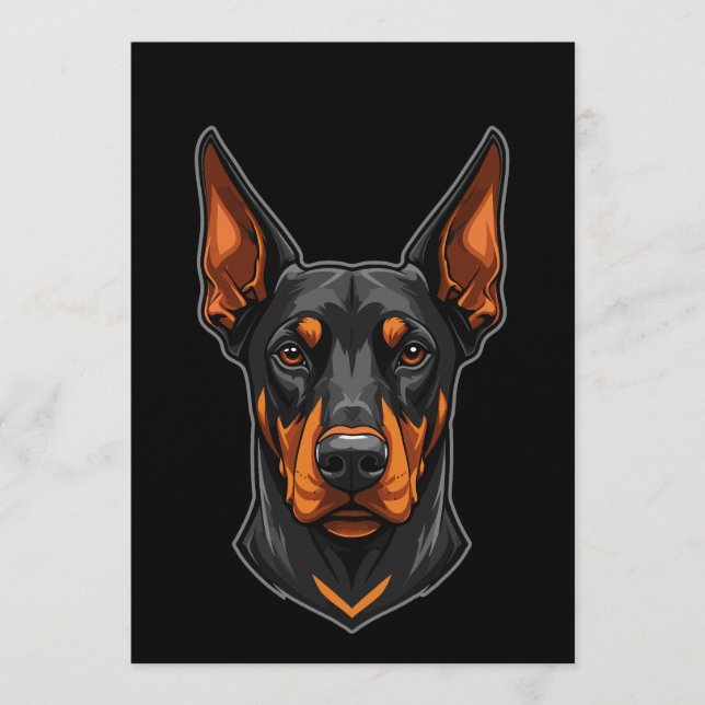 Invitation Dobermann Vibes – Für alle mit ’nem Dobie (Devant)