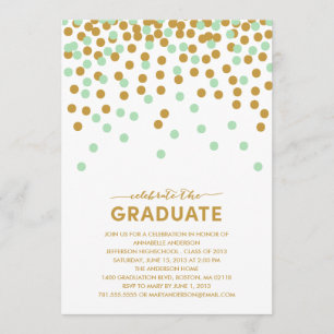 Invitation d'obtention du diplôme de célébration