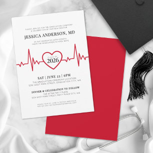 Invitation Docteur en soins infirmiers simple Diplôme Médical