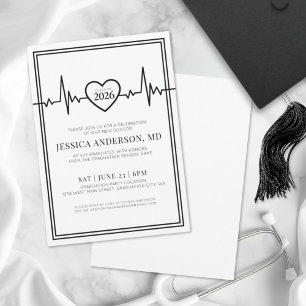 Invitation Docteur Médicale Nursing School Graduation Party