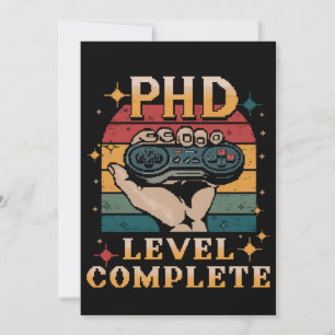 Invitation Doctorat Niveau Terminé Doctorat Doctorat Jeu