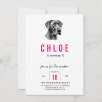 Invitation Dogue Allemand
