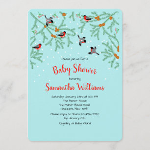 Invitation d'oiseaux d'hiver