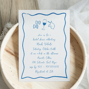 Invitation Dolce Vita Fête des mariées manuscrite