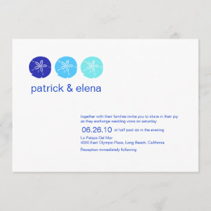 Invitation Dollar bleu de sable