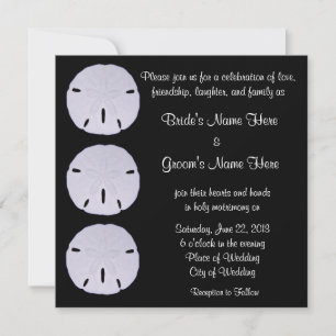 Invitation Dollar Mariage noir et blanc personnalisable
