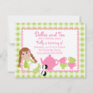 Invitation Dollies Tea Party